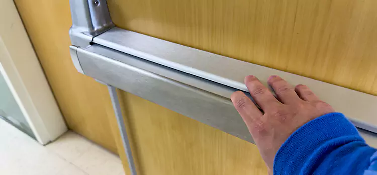 Installing a Push Bar on a Door Gardner